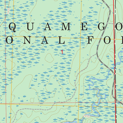 Clam Lake SW, WI FSTopo Preview 2