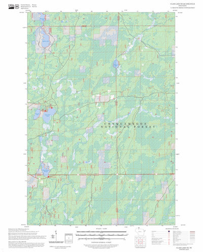 Clam Lake NE, WI FSTopo Preview 1
