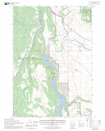 Cliff Lake, MT FSTopo Preview 1