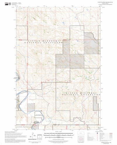 Cliffs Plateau, ND FSTopo Preview 1