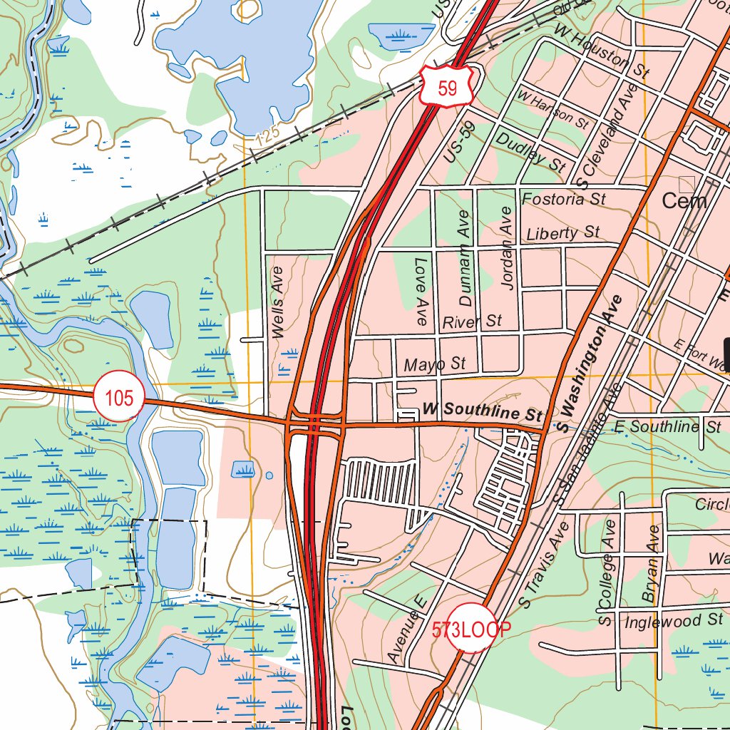 Cleveland, TX FSTopo Map by US Forest Service - Topo | Avenza Maps