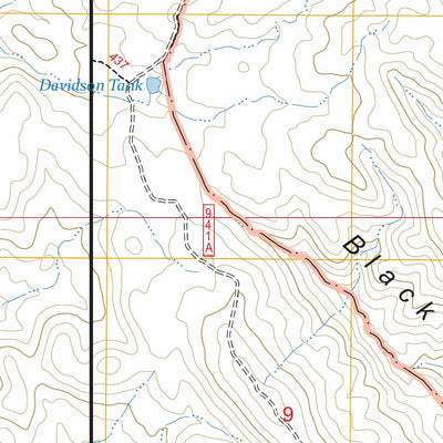 Cobre Grande Mountain, AZ FSTopo Preview 2