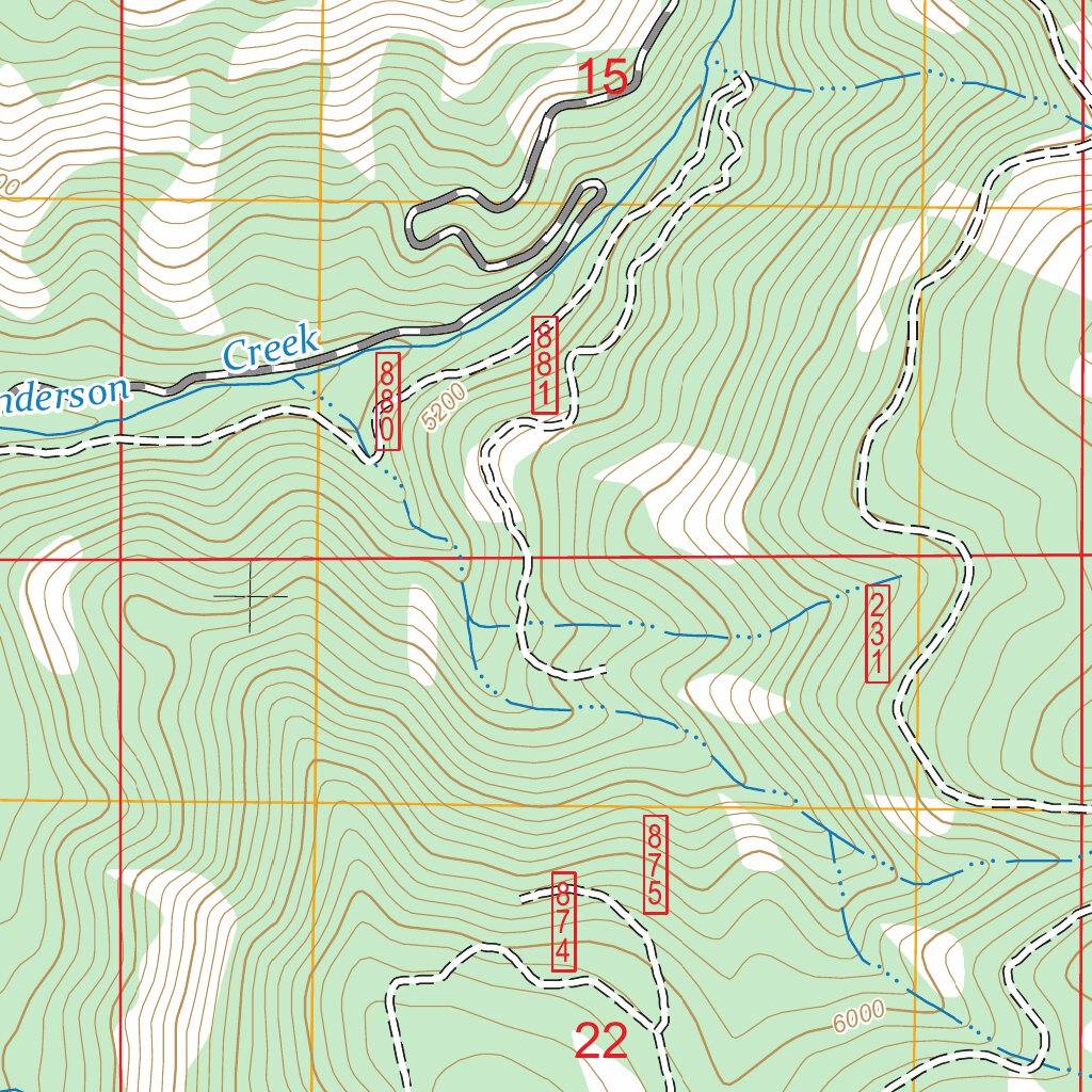 Cold Spring Ridge, ID FSTopo Map by US Forest Service - Topo | Avenza Maps