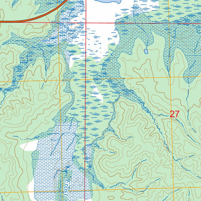 Coker Lake, MS FSTopo Preview 3