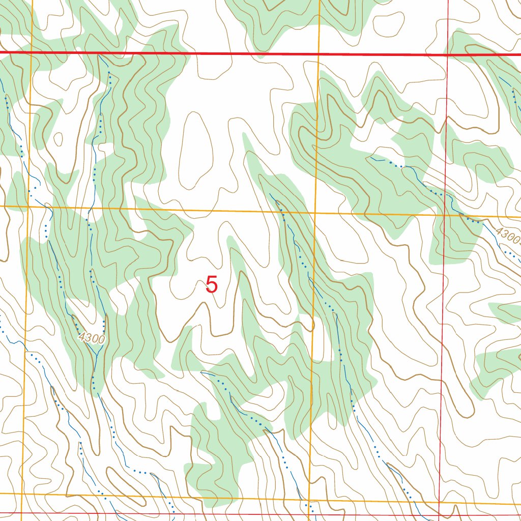 Coffee Mill Butte SW, NE FSTopo Map by US Forest Service - Topo ...