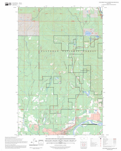 Columbia Falls North, MT FSTopo Preview 1