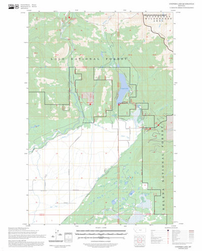 Coopers Lake, MT FSTopo Preview 1