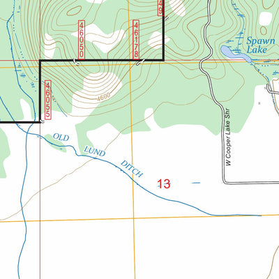 Coopers Lake, MT FSTopo Preview 2