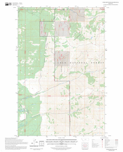 Cook Mountain, MT FSTopo Preview 1