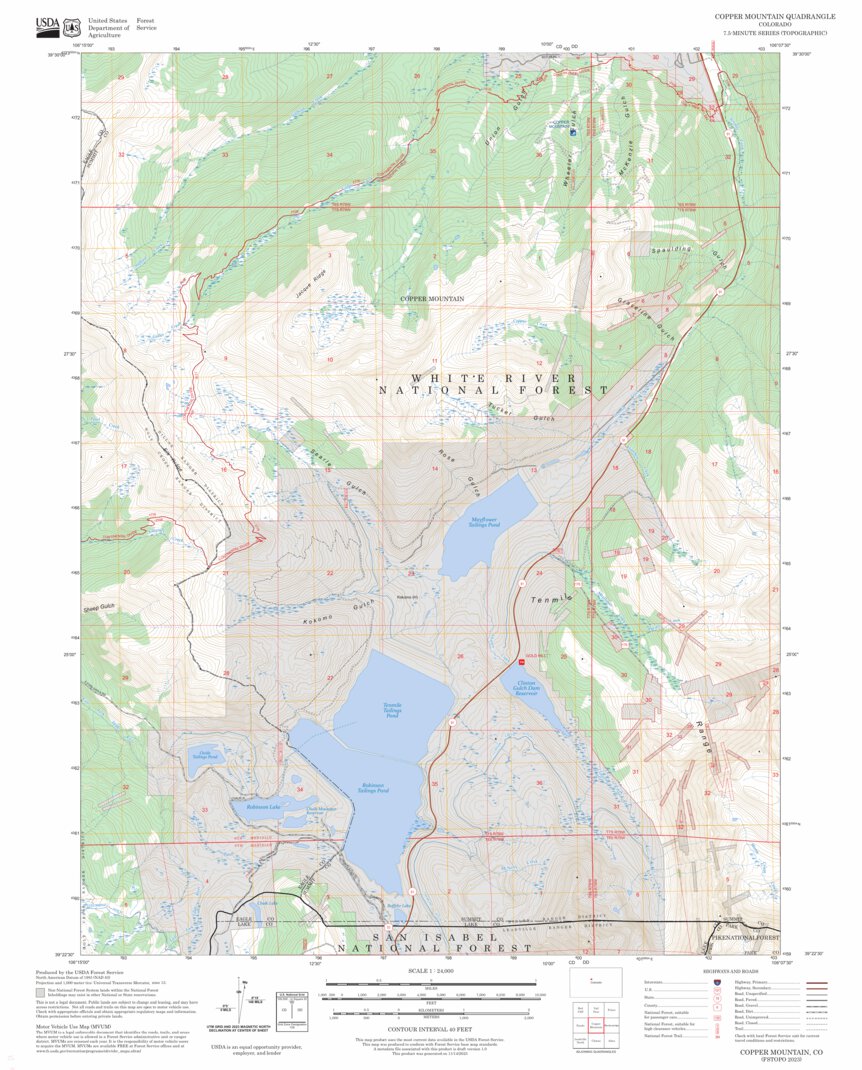 Copper Mountain, CO FSTopo Map by US Forest Service - Topo | Avenza Maps