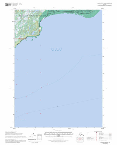 Cordova B-6 SW, AK FSTopo Preview 1