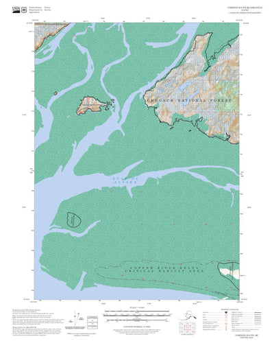 Cordova B-6 NE, AK FSTopo Preview 1