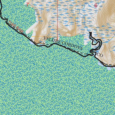 Cordova B-6 NE, AK FSTopo Preview 3