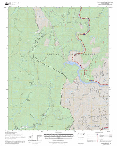 Cove Creek Gap, NC FSTopo Preview 1