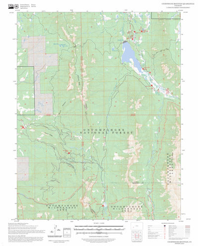 Courthouse Mountain, CO FSTopo Preview 1