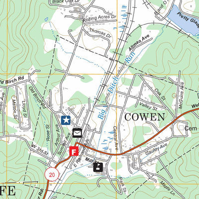 Cowen, WV FSTopo Preview 3