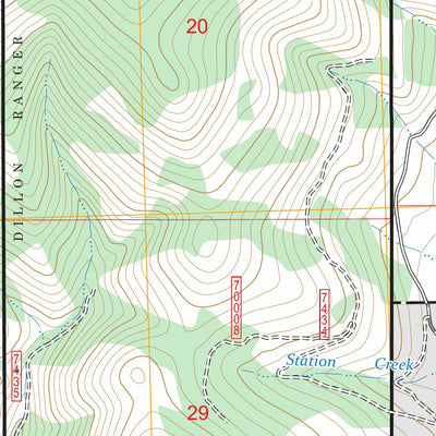 Coyote Creek, MT FSTopo Preview 3