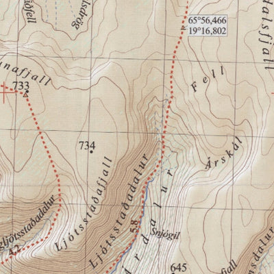 Hiking trails in Tröllaskagi peninsula, Northern Iceland, Map 4 Preview 2