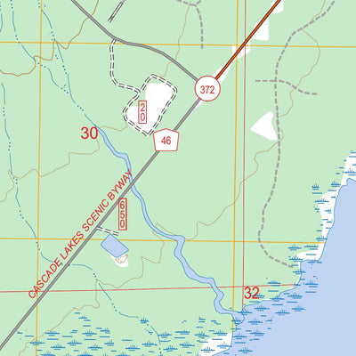 Crane Prairie Reservoir, OR FSTopo Preview 2