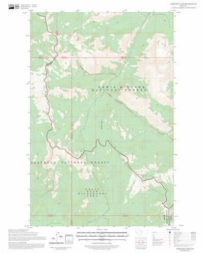 Crescent Cliff, MT FSTopo Preview 1