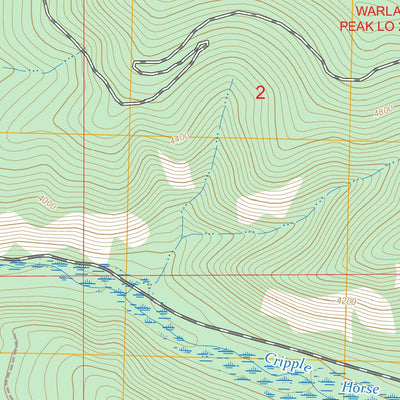 Cripple Horse Mountain, MT FSTopo Preview 3