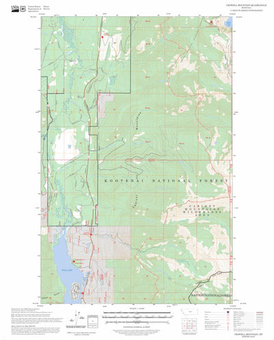 Crowell Mountain, MT FSTopo Preview 1