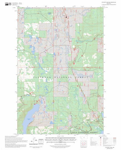 Cygnet Lake, MT FSTopo Preview 1