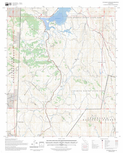 Cuyamaca Peak, CA FSTopo Preview 1