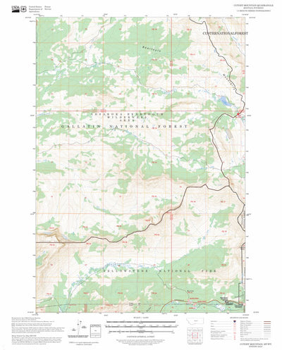 Cutoff Mountain, MT-WY FSTopo Preview 1
