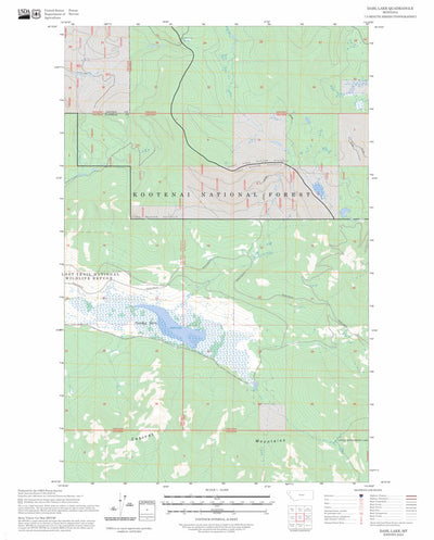Dahl Lake, MT FSTopo Preview 1