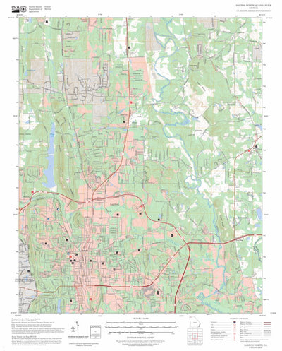 Dalton North, GA FSTopo Preview 1