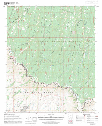 Dane Canyon, AZ FSTopo Preview 1