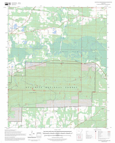Danville Mountain, AR FSTopo Preview 1