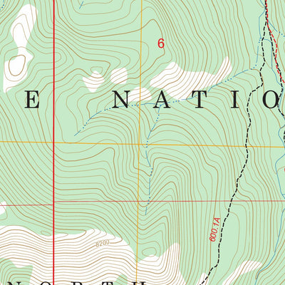 Dead Indian Meadows, WY FSTopo Preview 2