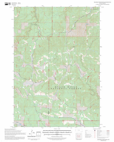 Deadman Mountain, SD FSTopo Preview 1