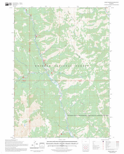 Deer Creek, WY FSTopo Preview 1