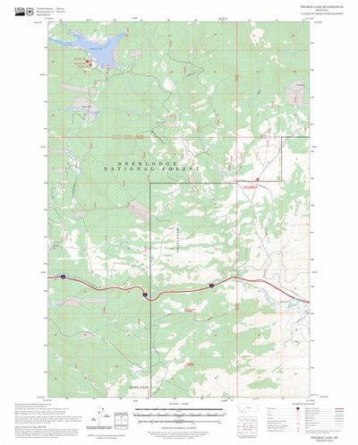 Delmoe Lake, MT FSTopo Preview 1