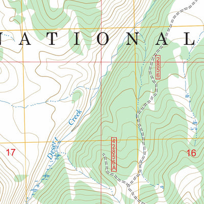 Desert Creek Peak, NV-CA FSTopo Preview 2