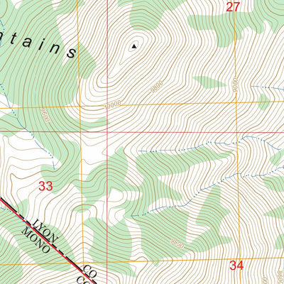 Desert Creek Peak, NV-CA FSTopo Preview 3