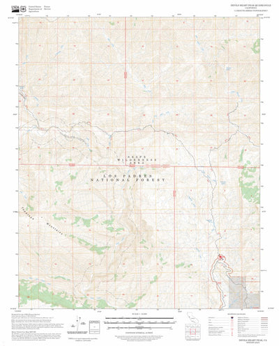 Devils Heart Peak, CA FSTopo Preview 1