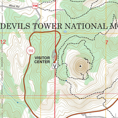 Devils Tower, WY FSTopo Preview 3