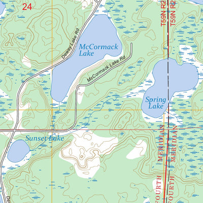 Dewey Lake, MN FSTopo Preview 3