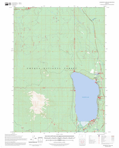 Diamond Lake, OR FSTopo Preview 1
