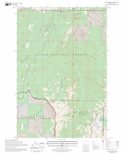 Dick Creek, MT-ID FSTopo Preview 1