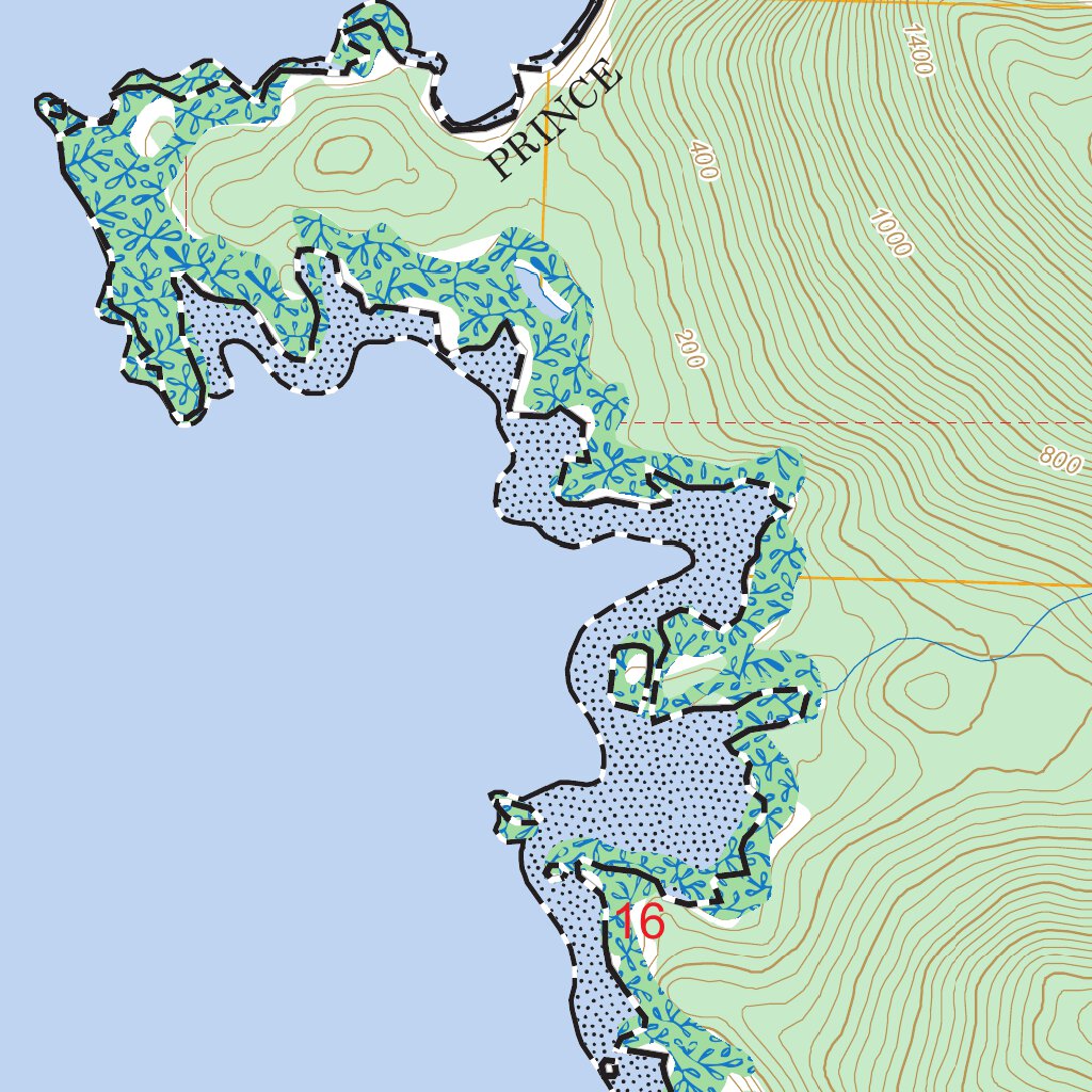Dixon Entrance D-4 SE, AK FSTopo Map by US Forest Service - Topo ...