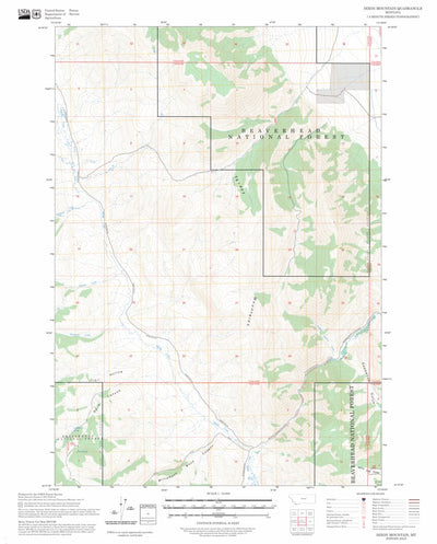 Dixon Mountain, MT FSTopo Preview 1