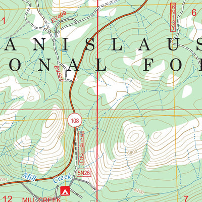 Donnell Lake, CA FSTopo Preview 2