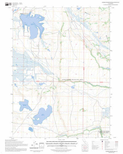 Dorris Reservoir, CA FSTopo Preview 1