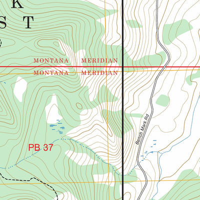 Double Falls, MT FSTopo Preview 2