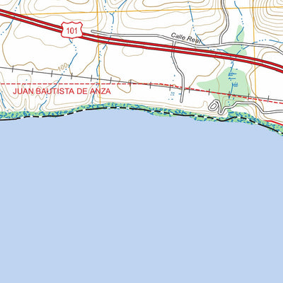 Dos Pueblos Canyon, CA FSTopo Preview 2
